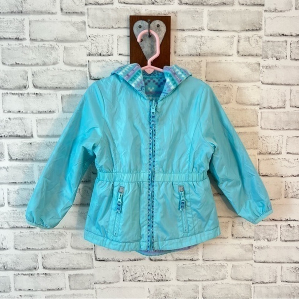 London Fog Reversible Hooded Jacket girls size 3T